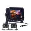 7-Inch Remote Control 2-Channel Mobile DVR System Split Screen Display Car Auto Monitor for Bus And Truck