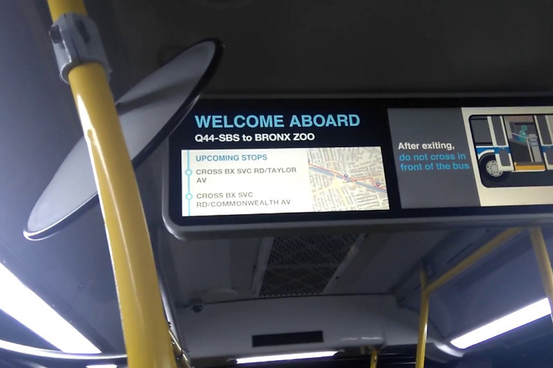 Bus Navigation Display Screen Optimizes Routes And Passenger Experience