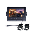 7-Inch Remote Control 2-Channel Mobile DVR System Split Screen Display Car Auto Monitor for Bus And Truck