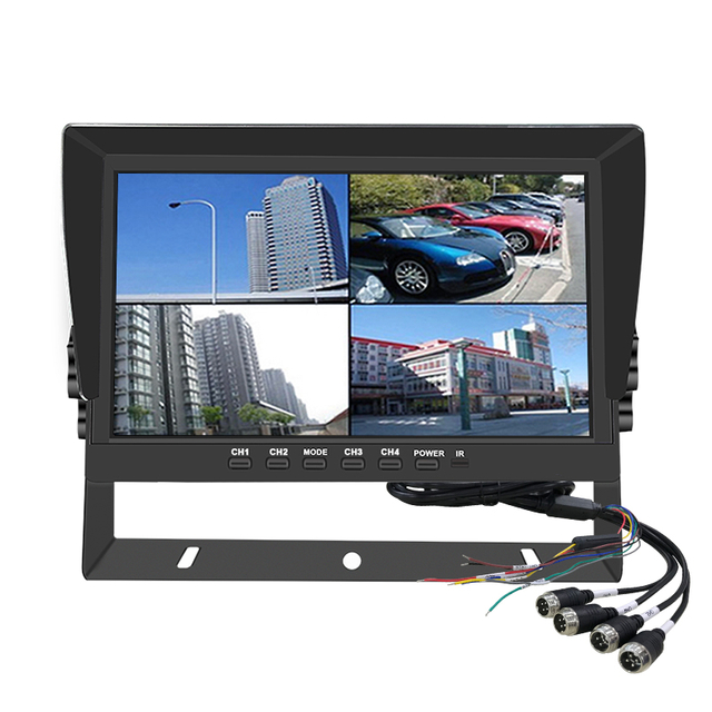 10.1inch 4CH Vehicle Monitor with 4G GPS WIFI Function And USB Connection TFT IPS Screen 1-Year Warranty