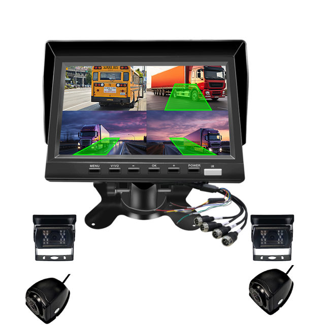 Wholesale 7-Inch IPS Vehicle Monitor with GPS & RGB Functions for Bus Truck Backup & Car Navigation