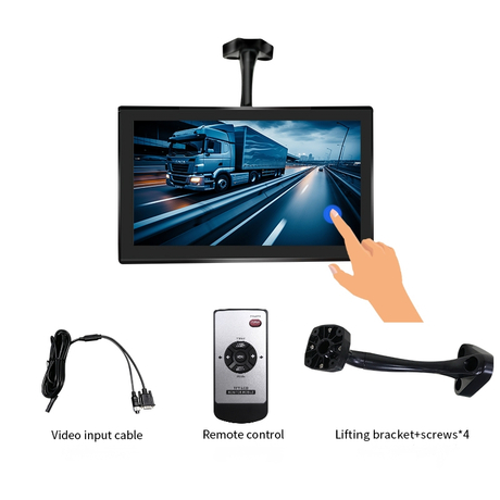 Wholesale 10.1Inch IPS Vehicle Auto Monitor Touch Screen 2CH Video Input Android OS Truck Bus Monitor Screen
