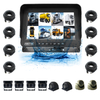 10.1inch 4CH Waterproof Split Monitor DVR 1080p Reverse Backup Camera CCD Night View Front Camera for Tour Bus Truck