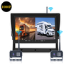 Wireless Rearview Display Camera System WiFi Camera for Trucks Heavy-Duty Vehicles All-Purpose Split Screen Parking Car Reversing Aid Work with MDVR Monitor