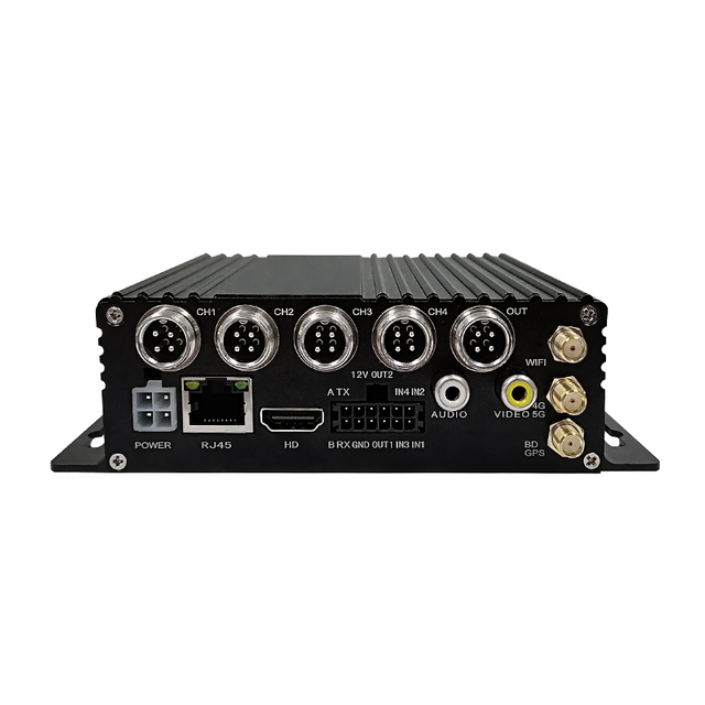 4CH TF Card Mobile DVR 4G Car GPS Tracker 1080P Night Vision Dual Lens Angle Video Recorder MDVR