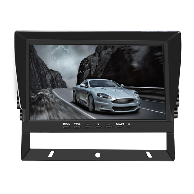 10.1-Inch 1024P IPS LCD Car Display Monitor with Remote Control VGA Monitor for Trucks 4:3 Aspect Ratio 1 Year Warranty