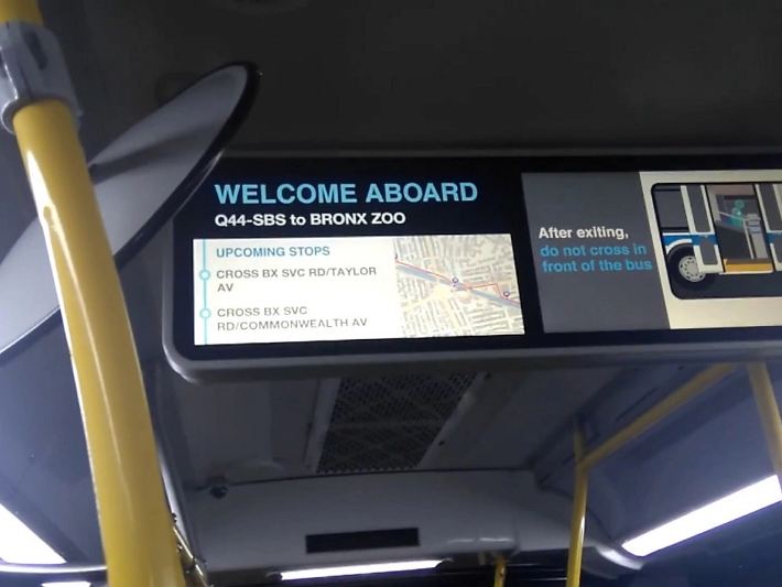 Bus Navigation Display Screen Optimizes Routes And Passenger Experience