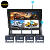 Wireless Rearview Display Camera System WiFi Camera for Trucks Heavy-Duty Vehicles All-Purpose Split Screen Parking Car Reversing Aid Work with MDVR Monitor