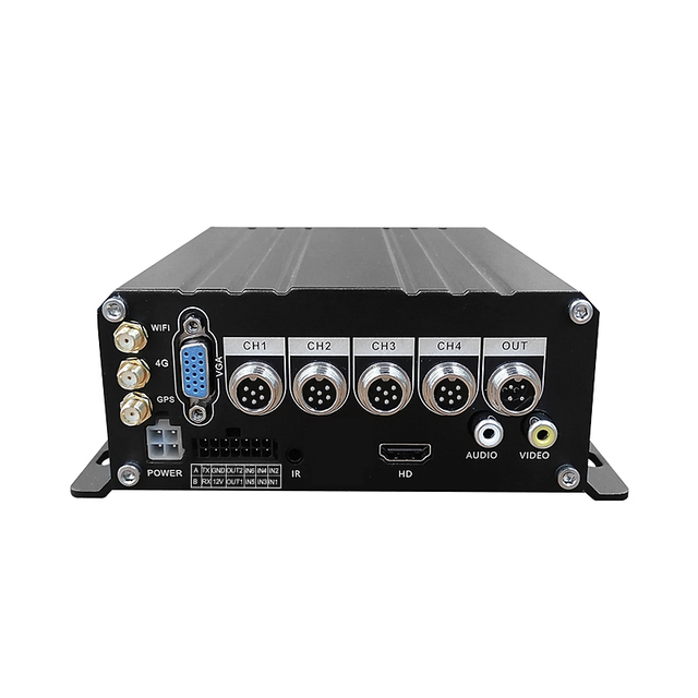 4CH 1080P IPC MNVR H.265 H.264 SD Card HDD Mobile NVR for Truck Vehicle Train