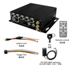 4CH TF Card Mobile DVR 4G Car GPS Tracker 1080P Night Vision Dual Lens Angle Video Recorder MDVR