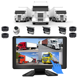 9inch Touch Screen 4ch AHD MDVR Monitor Camera System with 4 Split Display for Agricultural Machinery Blind Area Monitoring Screen DVR All-in-one