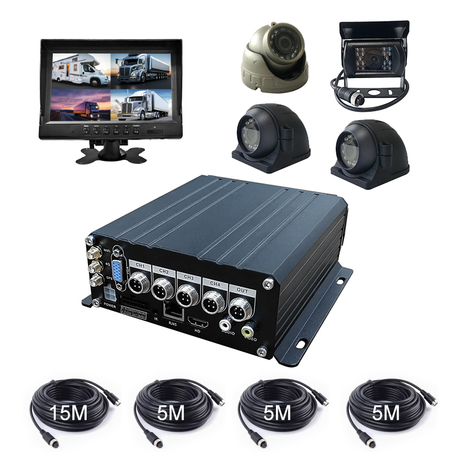 Manufacturer 4ch MDVR Mobile DVR 4G WIFI GPS 1080p Full HD Vehicle MDVR Camera System Work with Car Monitor And Car Cameras for Bus Truck Anti Collision