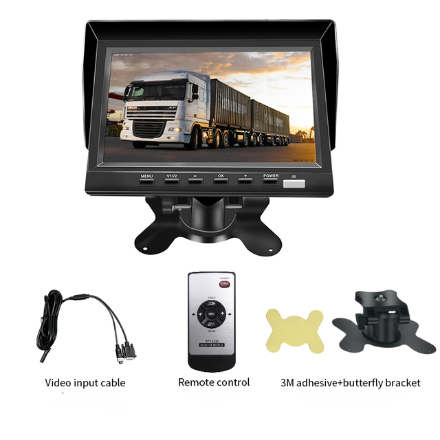 7Inch Rear View LCD Bus Monitor IPS Screen for Public Transportation Buses Trucks Monitor