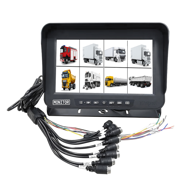 Wholesale 12.3-Inch 2CH TF Card DVR Monitor Split-Screen Hot Sale Truck Monitor Assisted Reverse Backup Camera CCD Night View