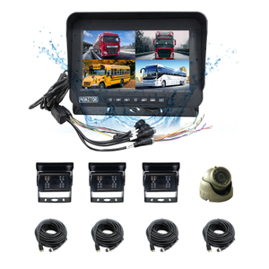 10.1inch 4CH Waterproof Split Monitor DVR 1080p Reverse Backup Camera CCD Night View Front Camera for Tour Bus Truck